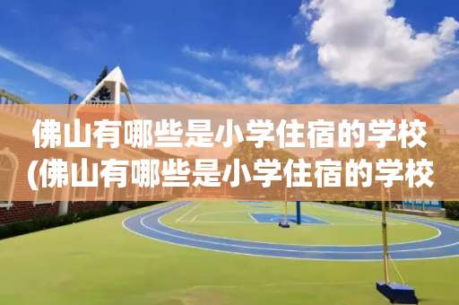 佛山有哪些是小学住宿的学校(佛山有哪些是小学住宿的学校名称)