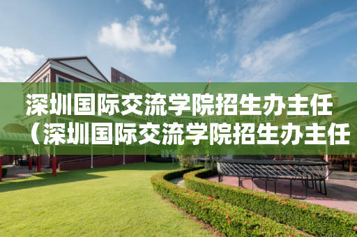 深圳国际交流学院招生办主任（深圳国际交流学院招生办主任什么级别）