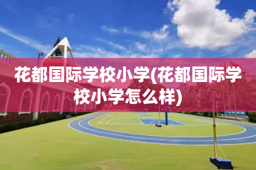 花都国际学校小学(花都国际学校小学怎么样)