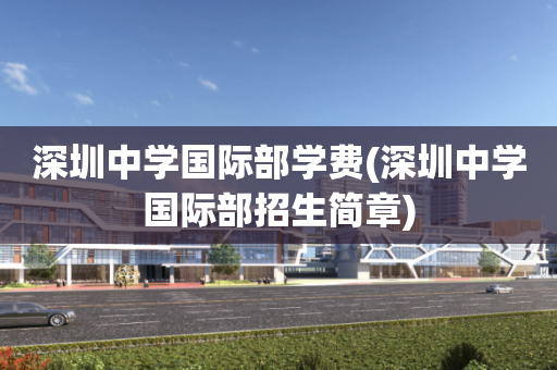 深圳中学国际部学费(深圳中学国际部招生简章)