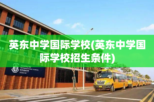 英东中学国际学校(英东中学国际学校招生条件)