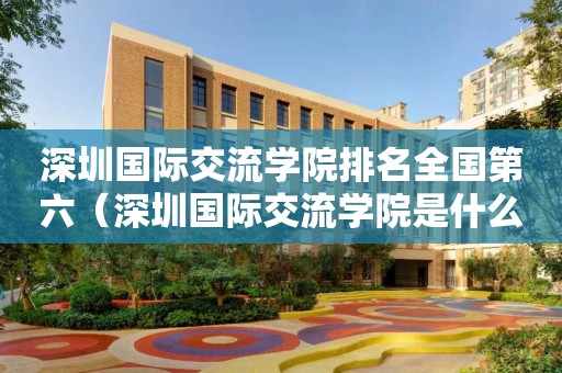 深圳国际交流学院排名全国第六（深圳国际交流学院是什么体系）
