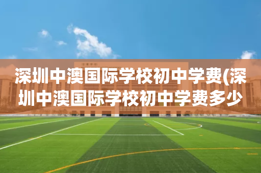 深圳中澳国际学校初中学费(深圳中澳国际学校初中学费多少钱)