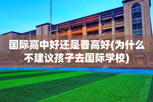 国际高中好还是普高好(为什么不建议孩子去国际学校)