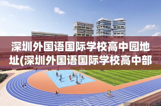深圳外国语国际学校高中园地址(深圳外国语国际学校高中部怎么样)