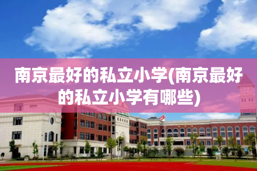 南京最好的私立小学(南京最好的私立小学有哪些)