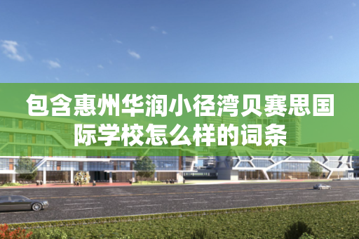 包含惠州华润小径湾贝赛思国际学校怎么样的词条