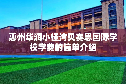惠州华润小径湾贝赛思国际学校学费的简单介绍