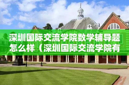 深圳国际交流学院数学辅导题怎么样（深圳国际交流学院有多难考）
