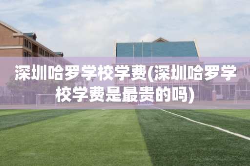 深圳哈罗学校学费(深圳哈罗学校学费是最贵的吗)