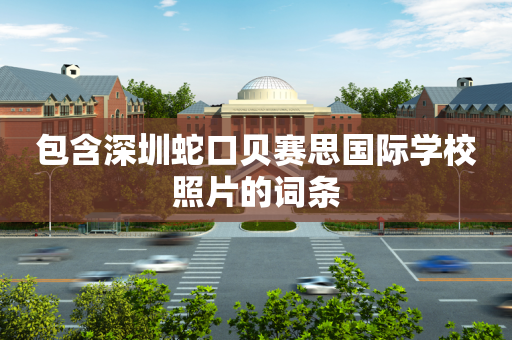 包含深圳蛇口贝赛思国际学校照片的词条