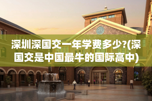 深圳深国交一年学费多少?(深国交是中国最牛的国际高中)