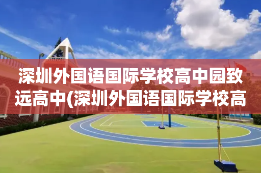 深圳外国语国际学校高中园致远高中(深圳外国语国际学校高中园致远高中地址)