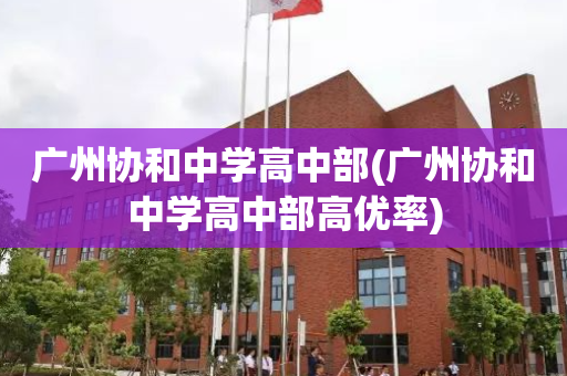 广州协和中学高中部(广州协和中学高中部高优率)