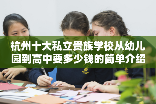 杭州十大私立贵族学校从幼儿园到高中要多少钱的简单介绍