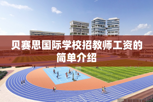 贝赛思国际学校招教师工资的简单介绍