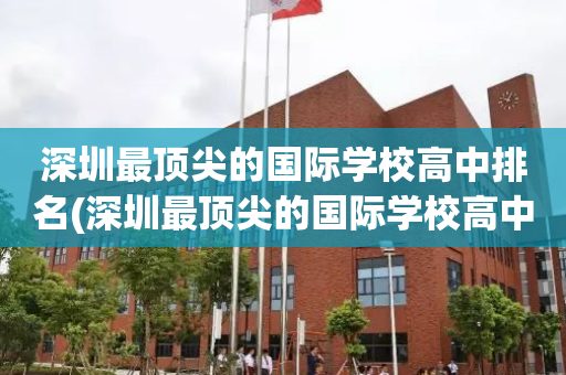 深圳最顶尖的国际学校高中排名(深圳最顶尖的国际学校高中排名第几)