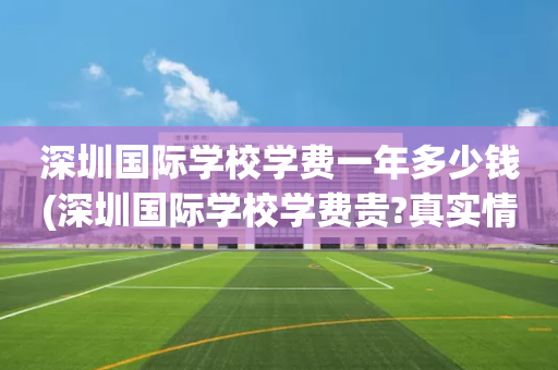 深圳国际学校学费一年多少钱(深圳国际学校学费贵?真实情况是这样!)
