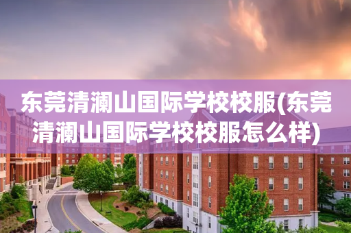 东莞清澜山国际学校校服(东莞清澜山国际学校校服怎么样)