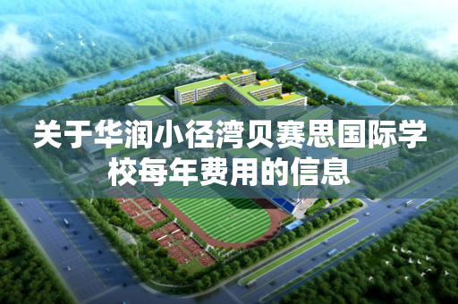 关于华润小径湾贝赛思国际学校每年费用的信息