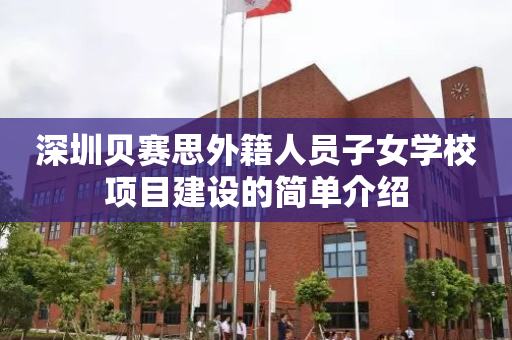 深圳贝赛思外籍人员子女学校项目建设的简单介绍