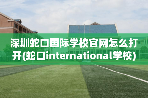 深圳蛇口国际学校官网怎么打开(蛇口international学校)