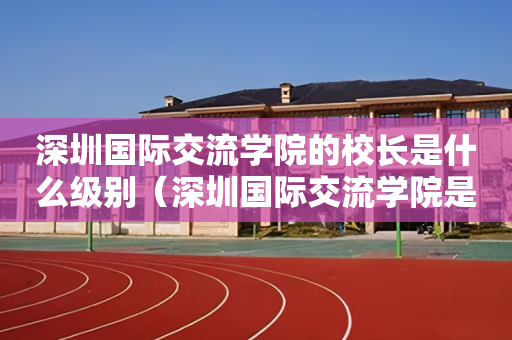 深圳国际交流学院的校长是什么级别（深圳国际交流学院是什么体系）
