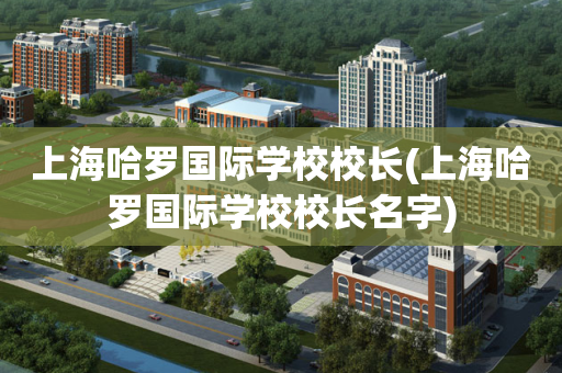 上海哈罗国际学校校长(上海哈罗国际学校校长名字)