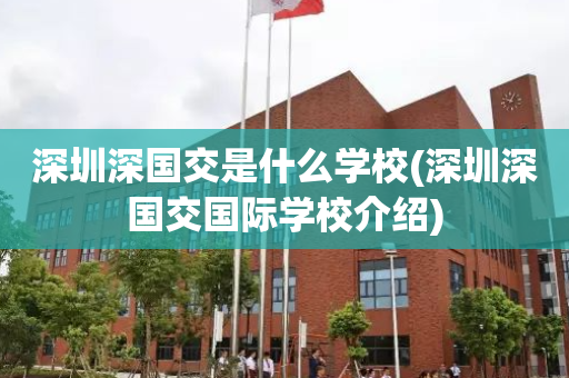 深圳深国交是什么学校(深圳深国交国际学校介绍)