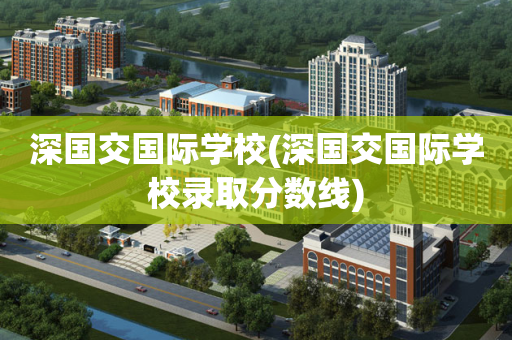 深国交国际学校(深国交国际学校录取分数线)