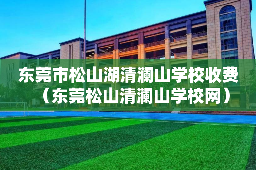 东莞市松山湖清澜山学校收费（东莞松山清澜山学校网）