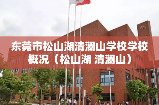 东莞市松山湖清澜山学校学校概况（松山湖 清澜山）