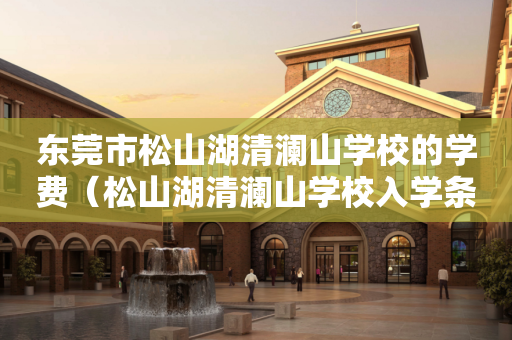 东莞市松山湖清澜山学校的学费（松山湖清澜山学校入学条件）