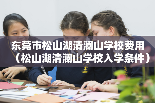 东莞市松山湖清澜山学校费用（松山湖清澜山学校入学条件）