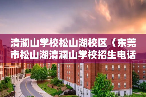 清澜山学校松山湖校区（东莞市松山湖清澜山学校招生电话号码）