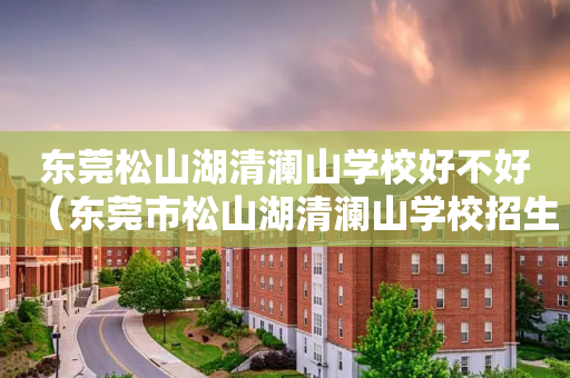 东莞松山湖清澜山学校好不好（东莞市松山湖清澜山学校招生电话号码）